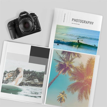 Avery® White Presentation Book - Letter - 8 1/2" x 11" Sheet Size - 24 Sheet Capacity - Pocket: Internal - Polypropylene