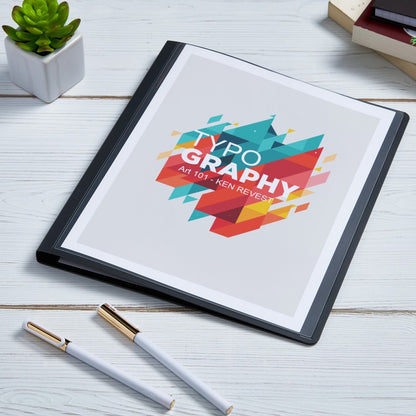 Avery® Letter Report Cover - 1/2" Folder Capacity - 8 1/2" x 11" - 50 Sheets Capacity - 3 Fastener - Polypropylene - Cle