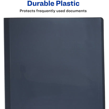 Avery® Letter Report Cover - 1/2" Folder Capacity - 8 1/2" x 11" - 50 Sheets Capacity - 3 Fastener - Polypropylene - Cle