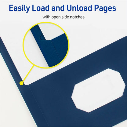 Avery® Letter Report Cover - 8 1/2" x 11" - 70 Sheets Capacity - 3 x 3-prong Fastener - 1/2" for Folder - 2 Internal Poc