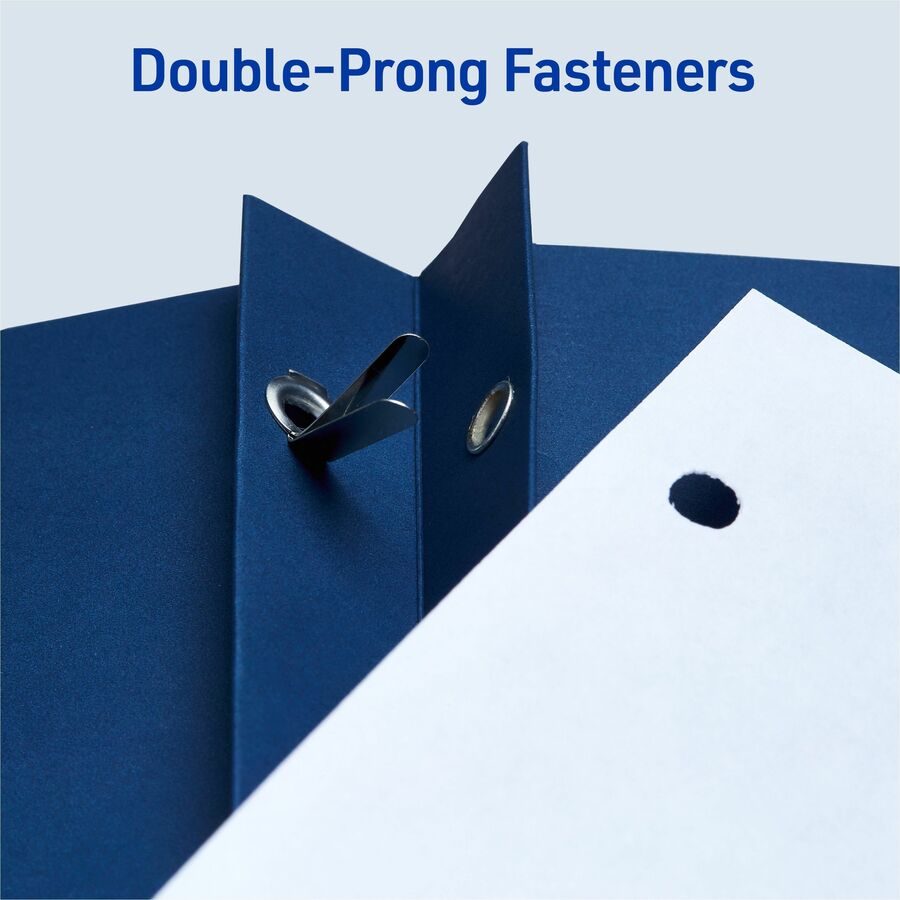 Avery® Letter Report Cover - 8 1/2" x 11" - 70 Sheets Capacity - 3 x 3-prong Fastener - 1/2" for Folder - 2 Internal Poc