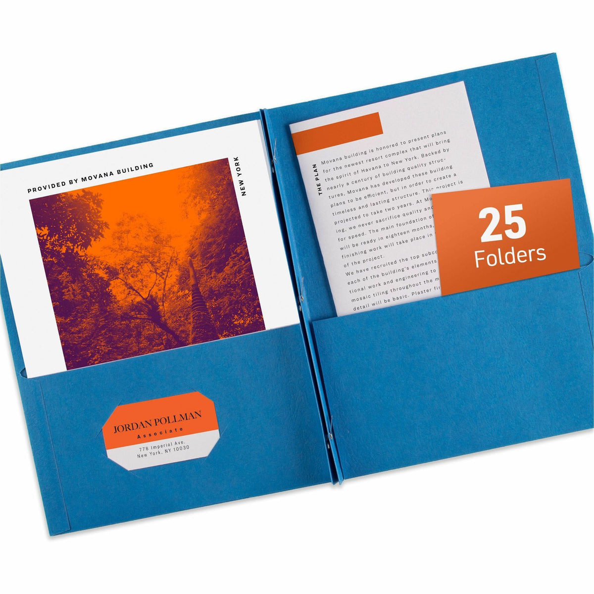 Avery® Letter Report Cover - 8 1/2" x 11" - 70 Sheets Capacity - 3 x 3-prong Fastener - 1/2" for Folder - 2 Internal Poc