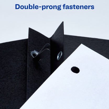 Avery® Letter Report Cover - 8 1/2" x 11" - 70 Sheets Capacity - 3 x 3-prong Fastener - 1/2" for Folder - 2 Internal Poc