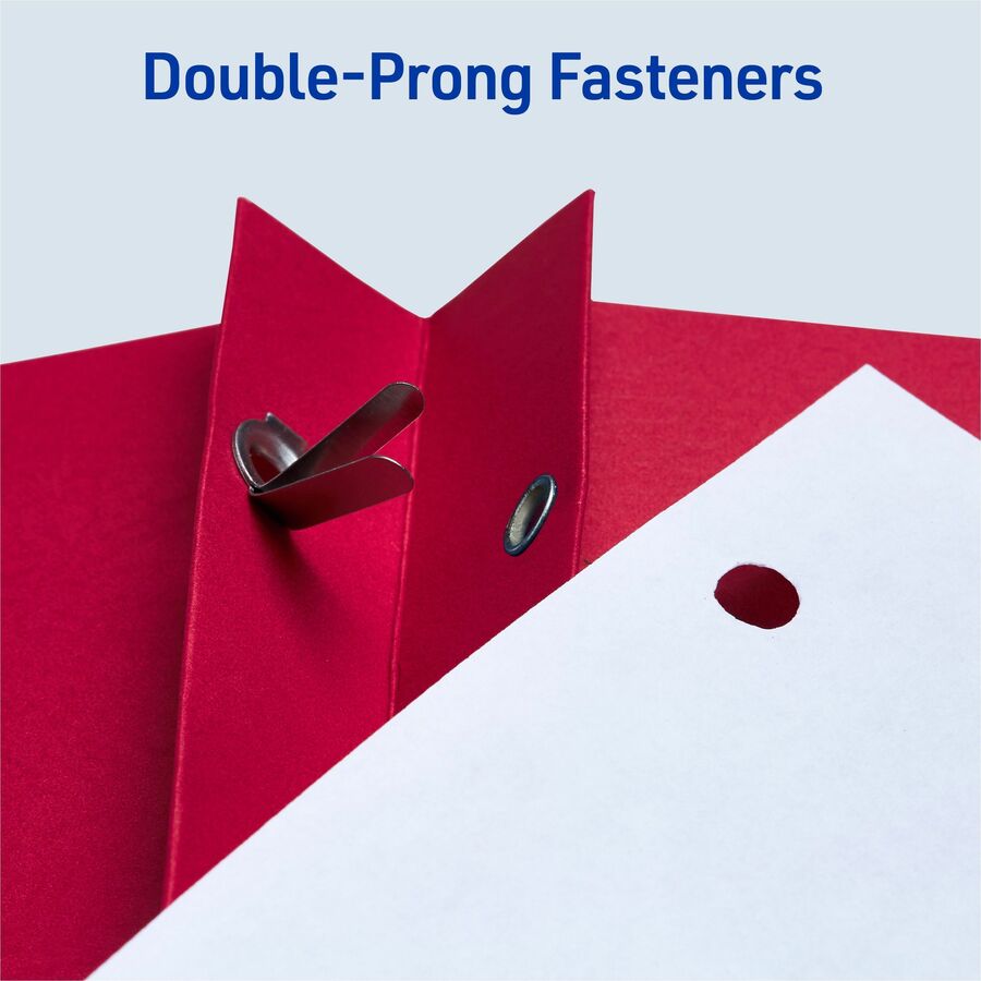 Avery® Letter Report Cover - 8 1/2" x 11" - 70 Sheets Capacity - 3 x 3-prong Fastener - 1/2" for Folder - 2 Internal Poc