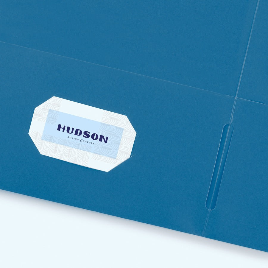 Avery® Letter Pocket Folder - 8 1/2" x 11" - 40 Sheets Capacity - 2 Internal Pocket - Paper - Assorted - 25 / Box
