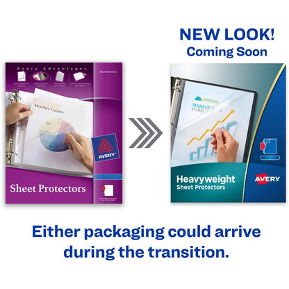 Avery® Quick-Load Sheet Protectors - For Letter 8 1/2" x 11" Sheet - Clear - Polypropylene - 50 / Box