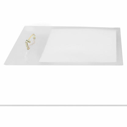 Avery® Pin-Style Name Badges - Clear, White - 1 Box