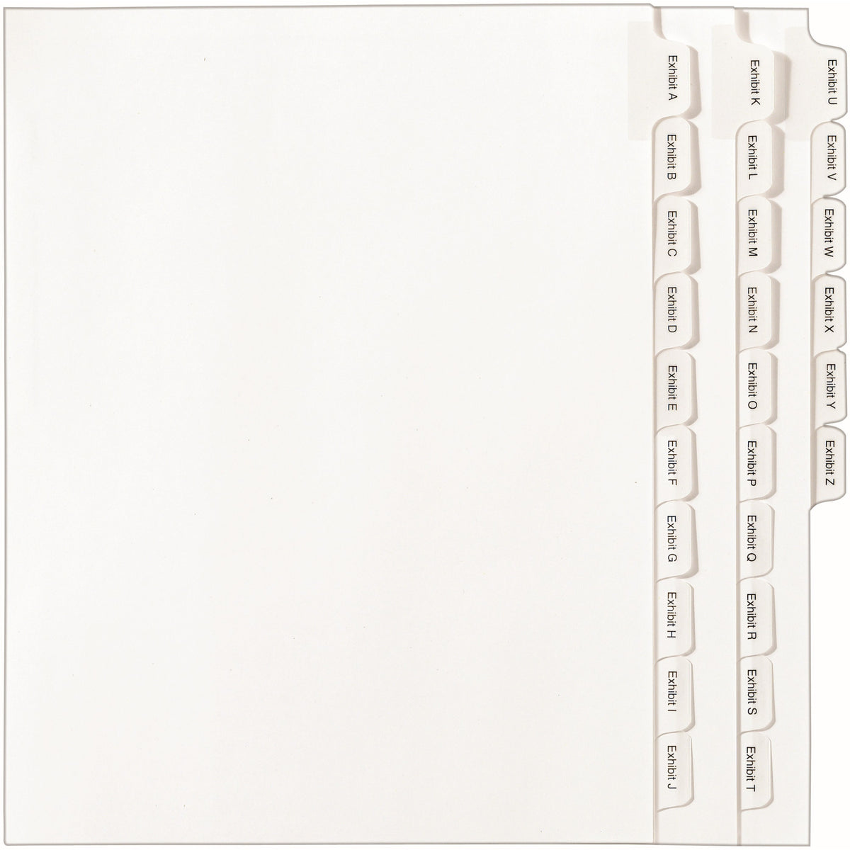 Avery® Allstate Style EXHIBIT Tab Legal Dividers - 1 x Divider(s) - Side Tab(s) - EXHIBIT A-Z - 25 Tab(s)/Set - 1 Set