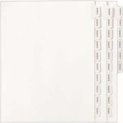 Avery® Allstate Style EXHIBIT Tab Legal Dividers - 1 x Divider(s) - Side Tab(s) - EXHIBIT A-Z - 25 Tab(s)/Set - 1 Set