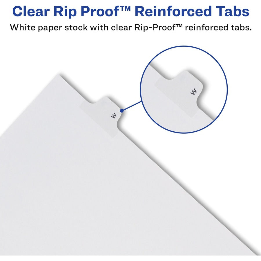 Avery® Allstate-Style Individual Legal Dividers - 25 x Divider(s) - Side Tab(s) - 85 - 1 Tab(s)/Set - 8.5" Divider Width