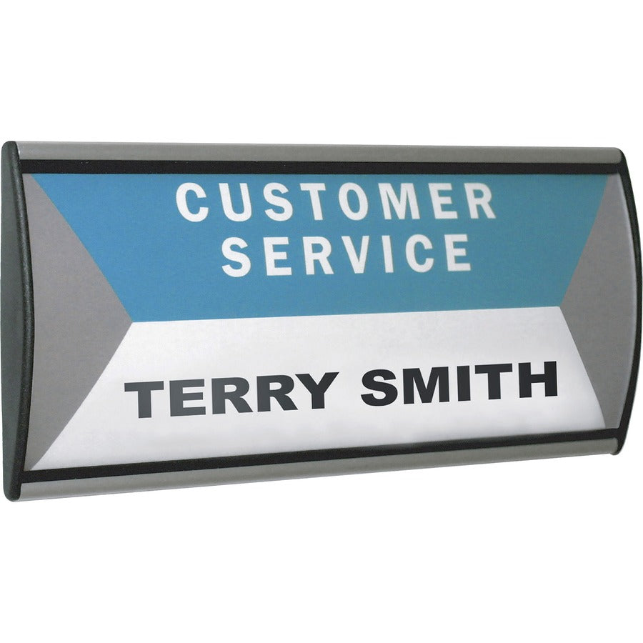 Advantus People Pointer Wall Sign - 8.8" Width x 4" Height x 0.6" Depth - Door-mountable, Wall Mountable - Mounting Hard