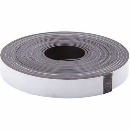 Zeus Magnetic Tape 10' x 1/2" WHITE (66010) - 10 ft Length x 0.50" Width - Black, White - Adhesive Backing - 1 Roll