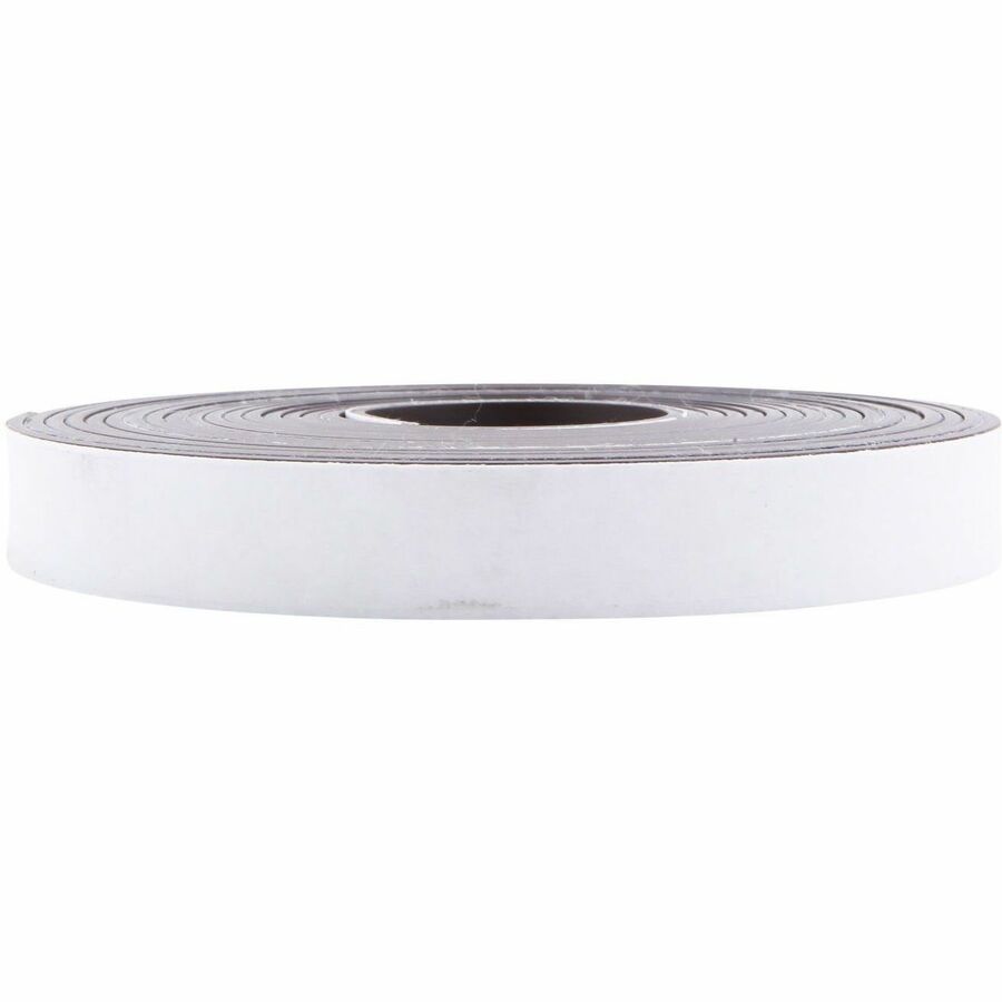 Zeus Magnetic Tape 100' L x 1" H WHITE (66100) - 33.33 yd Length x 1" Width - Black, White - Adhesive Backing - 1 Roll