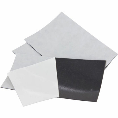 Zeus Adhesive Backed Business Card Magnets 3 1/2" x 2" 25 Pack White - 3.50" Length x 2" Width - White - 25 / Pack