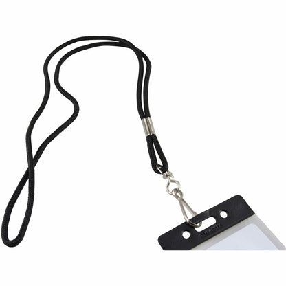SICURIX Standard Rope Lanyard - Standard - Hook Attachment - 36" Length - Black - Nylon - 12 / Pack