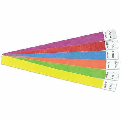 SICURIX Standard Dupont Tyvek Security Wristband - Standard - 0.7" Height x 10" Width - Purple - Tyvek - 100 / Pack
