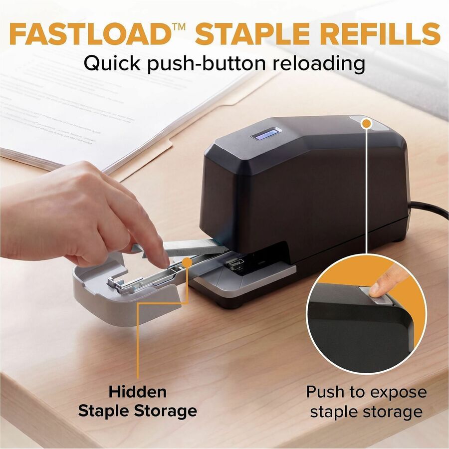 Bostitch B8 Impulse 45 Electric Stapler - Staples Upto 45 Sheet of 20lb Paper - Holds Upto 210 Staple - Full Strip - Sta