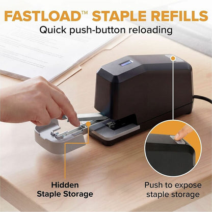 Bostitch B8 Impulse 45 Electric Stapler - Staples Upto 45 Sheet of 20lb Paper - Holds Upto 210 Staple - Full Strip - Sta