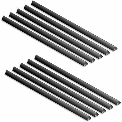 C-Line Slide-on Binding Bars - 11" Height x 0.1" Width x 11" Length - 0.12" Maximum Capacity - Black - 100 / Box