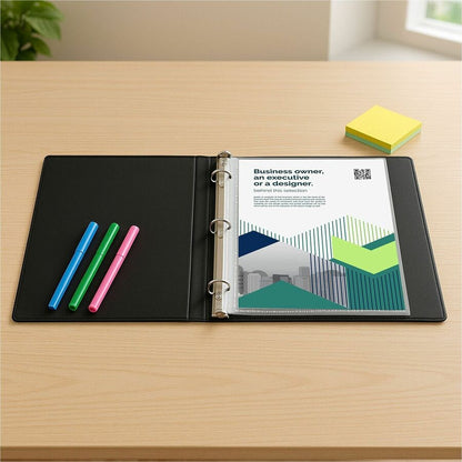 C-Line Poly Top-loading Sheet Protectors - For Letter 8 1/2" x 11" Sheet - 3 x Holes - Ring Binder - Clear - Polypropyle