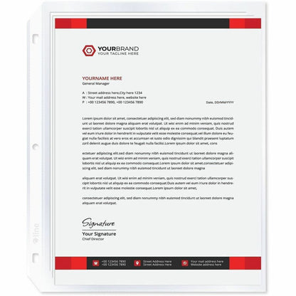 C-Line High-Capacity Top-Loading Sheet Protectors - 50 x Sheet Capacity - For Letter 8 1/2" x 11" Sheet - Clear - Polypr