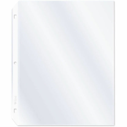 C-Line Poly Top-loading Sheet Protectors - For Letter 8 1/2" x 11" Sheet - 3 x Holes - Ring Binder - Clear - Polypropyle
