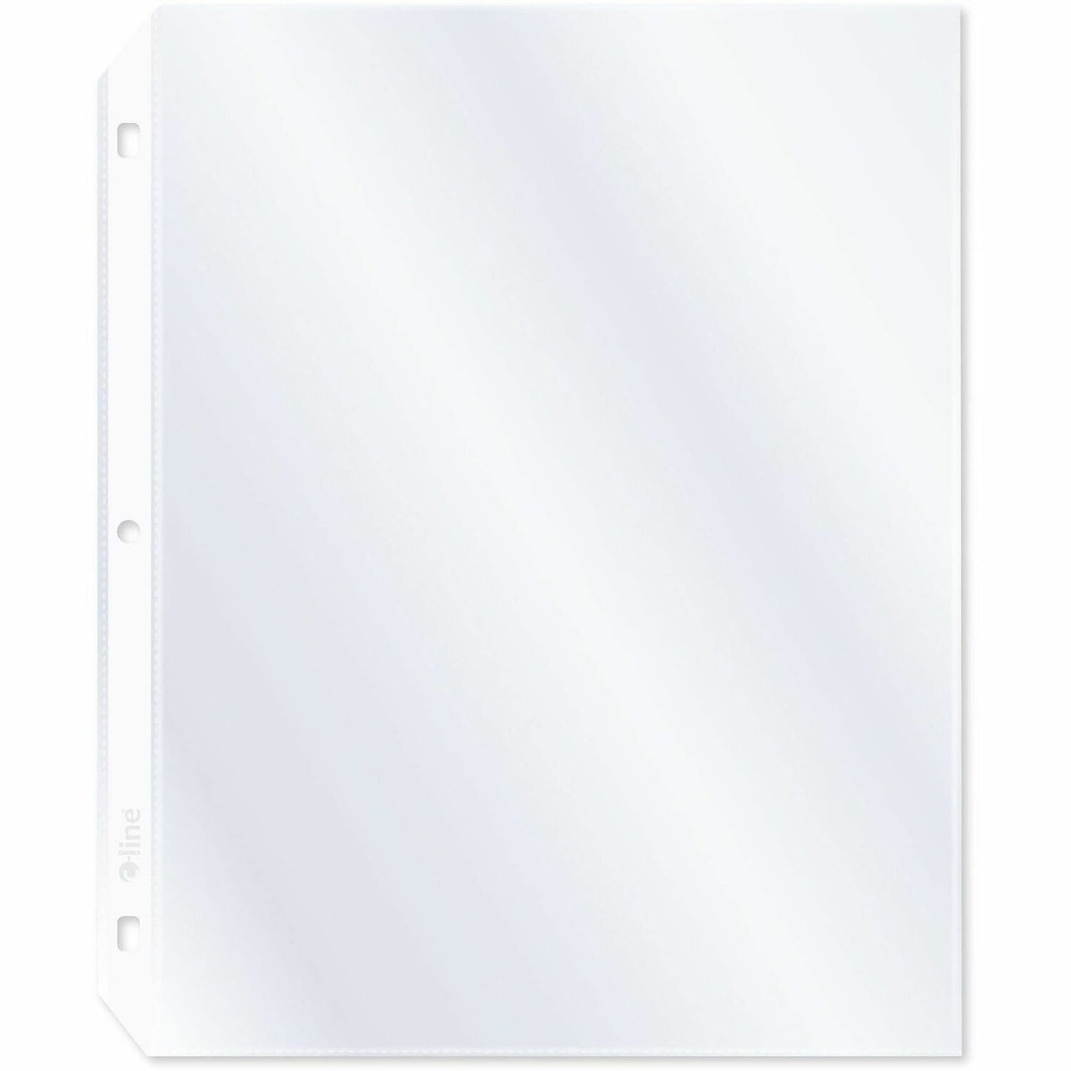 C-Line Poly Top-loading Sheet Protectors - For Letter 8 1/2" x 11" Sheet - 3 x Holes - Ring Binder - Clear - Polypropyle