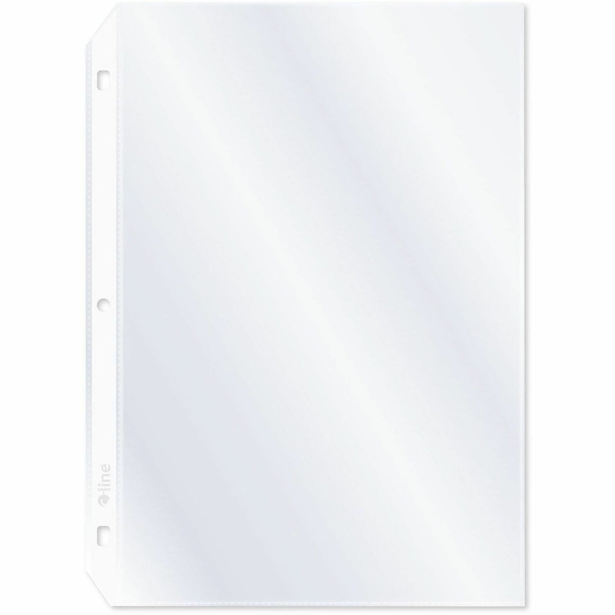 C-Line Top Load Heavyweight Mini Sheet Protectors - For 5 1/2" x 8 1/2" Sheet - 3 x Holes - Ring Binder - Clear - Polypr