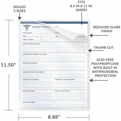 C-Line Letter Project File - 8 1/2" x 11" - Polypropylene - Clear - Heavyweight - 25 / Box