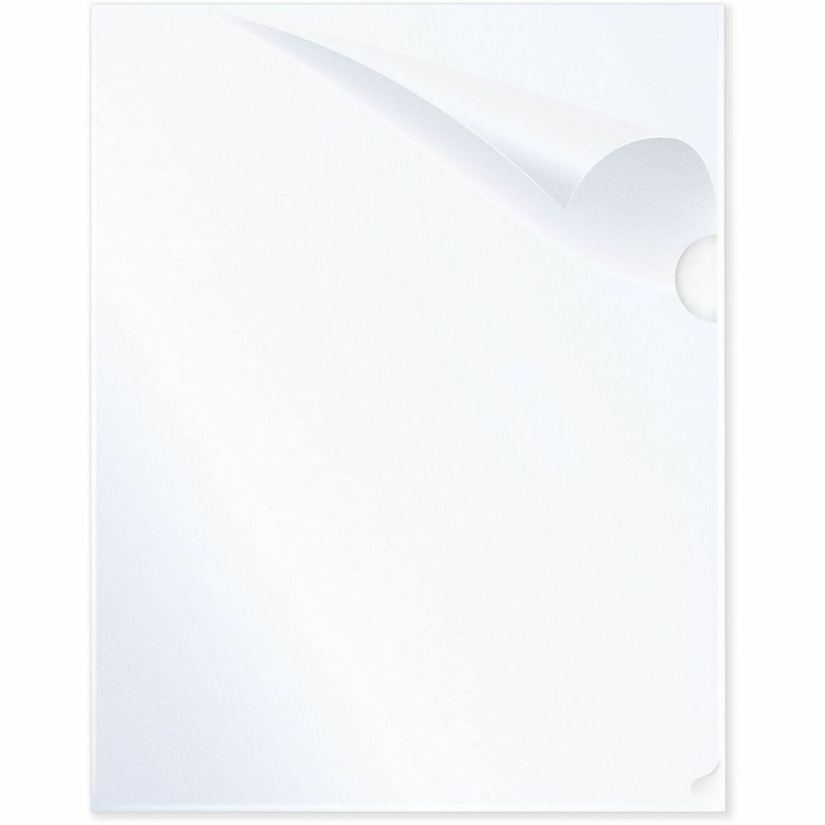 C-Line Letter Project File - 8 1/2" x 11" - Vinyl - Clear - Heavyweight Cover - 50 / Box