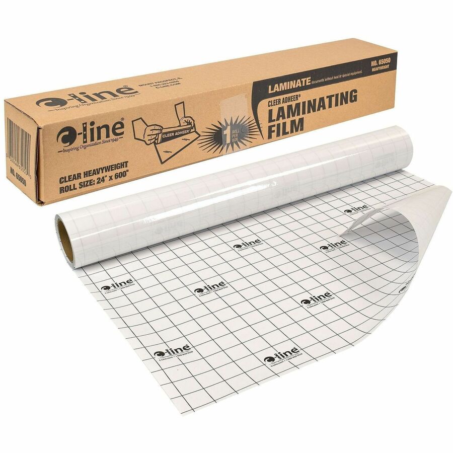 C-Line Cleer-Adheer Laminating Sheets - Laminating Pouch/Sheet Size: 24" Width x 50 ft Length x 2 mil Thickness - 1 Roll