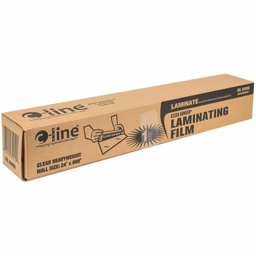 C-Line Cleer-Adheer Laminating Sheets - Laminating Pouch/Sheet Size: 24" Width x 50 ft Length x 2 mil Thickness - 1 Roll