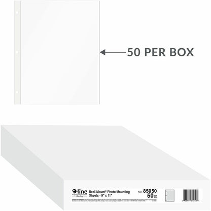 C-Line Redi-Mount Photo Protectors - 9" Width x 11" Length - 3-ring Binding