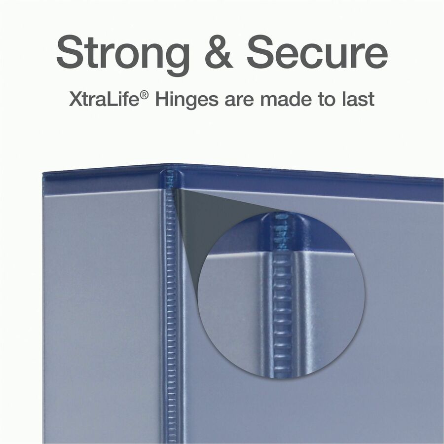 Cardinal® Xtralife ClearVue Locking Slant-D Binder - 2" Binder Capacity - Letter - 8 1/2" x 11" Sheet Size - 540 Sheet C