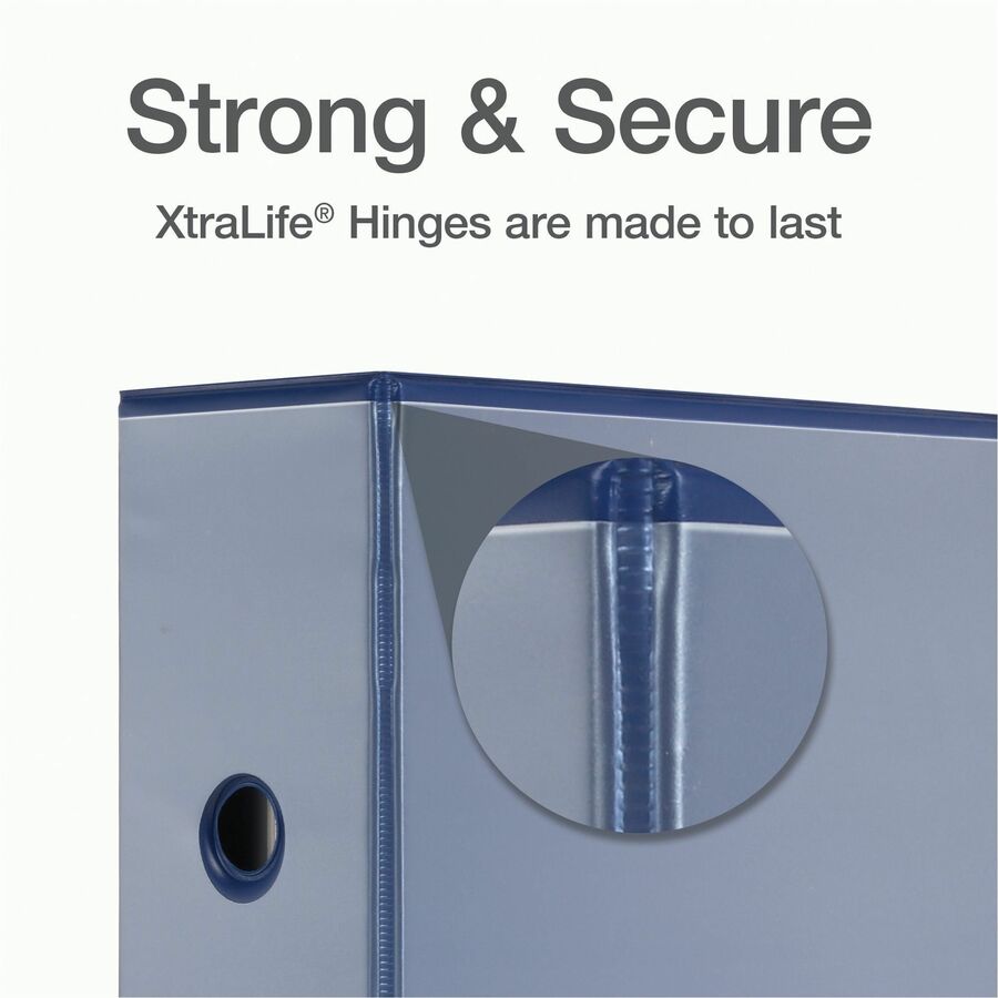 Cardinal® Xtralife ClearVue Locking Slant-D Binder - 5" Binder Capacity - Letter - 8 1/2" x 11" Sheet Size - 1100 Sheet 