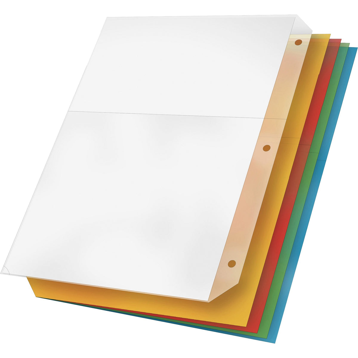 Cardinal® Ring Binder Poly Pockets - 11.3" Height x 0.4" Width x 9.8" Length - 40 x Sheet Capacity - For Letter 8 1/2" x