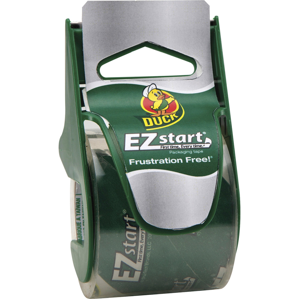 Duck Brand EZ Start Packaging Tape Dispenser - 22.20 yd Length x 1.88" Width - Clear - 2.60 mil - Dispenser Included - 1