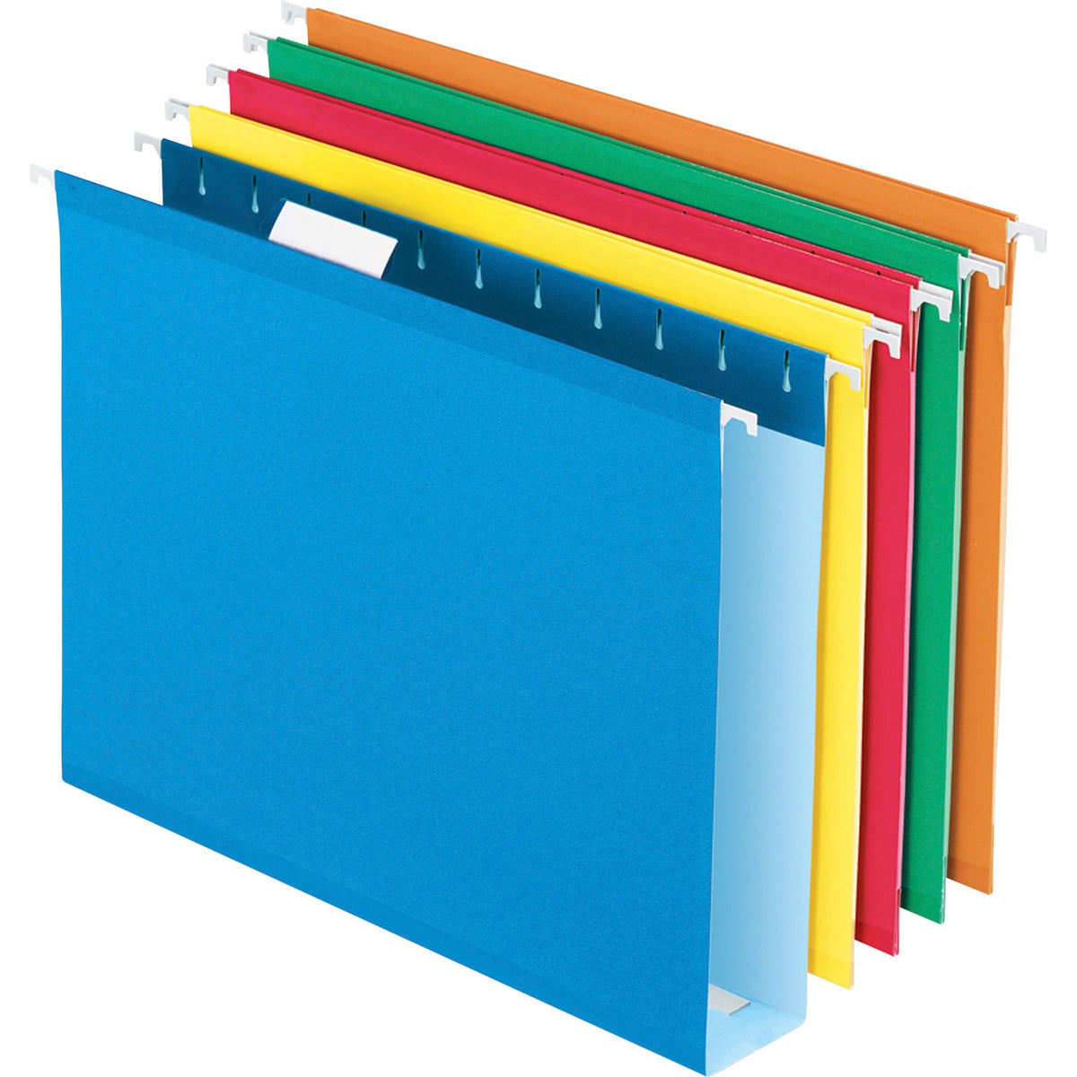 Pendaflex Letter Recycled Hanging Folder - 2" Folder Capacity - 8 1/2" x 11" - 1 Internal Pocket - Pressboard - Assorted