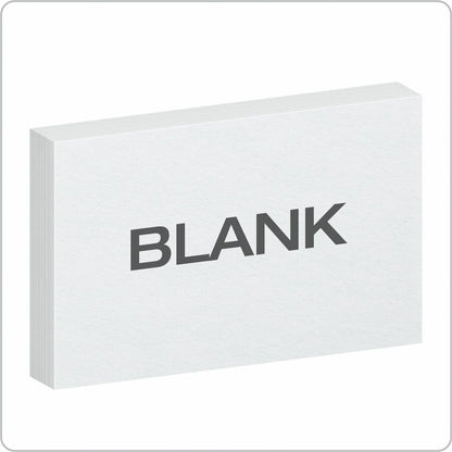 Oxford Blank Index Cards, 5" x 8" , White, 100 Per Pack - 5" x 8" - 72 lb Basis Weight - Sustainable Forestry Initiative