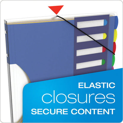 Pendaflex Translucent Poly Project Sorter - 10 x Divider(s) - 10 Tab(s) - 8.5" Divider Width x 11" Divider Length - Lett