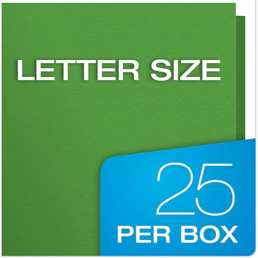 Oxford Letter Recycled Pocket Folder with Fastener - 8 1/2" x 11" - 135 Sheets Capacity - 3 x Prong Fastener - 1/2" for 