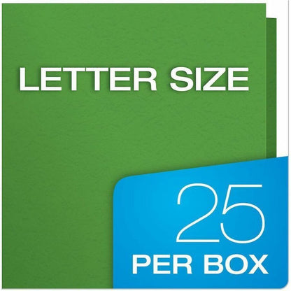 Oxford Letter Recycled Pocket Folder with Fastener - 8 1/2" x 11" - 135 Sheets Capacity - 3 x Prong Fastener - 1/2" for 