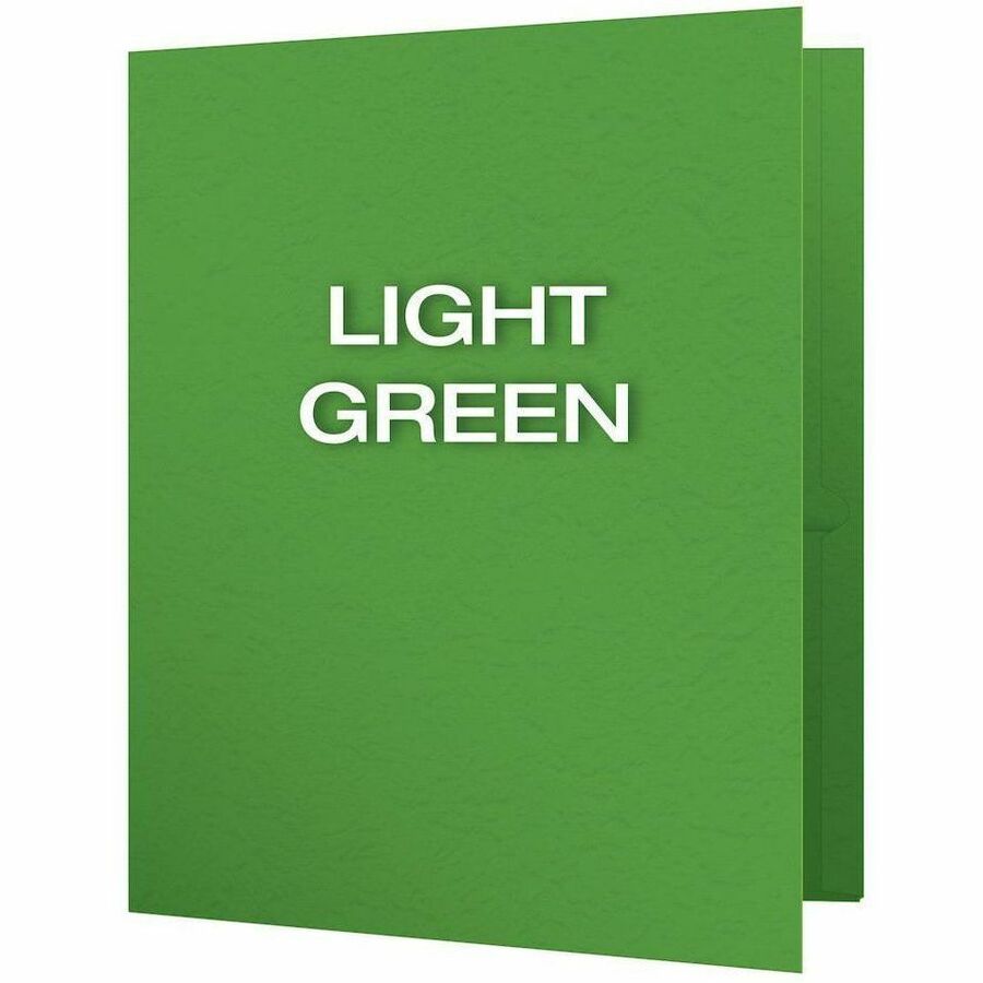 Oxford Letter Recycled Pocket Folder with Fastener - 8 1/2" x 11" - 135 Sheets Capacity - 3 x Prong Fastener - 1/2" for 