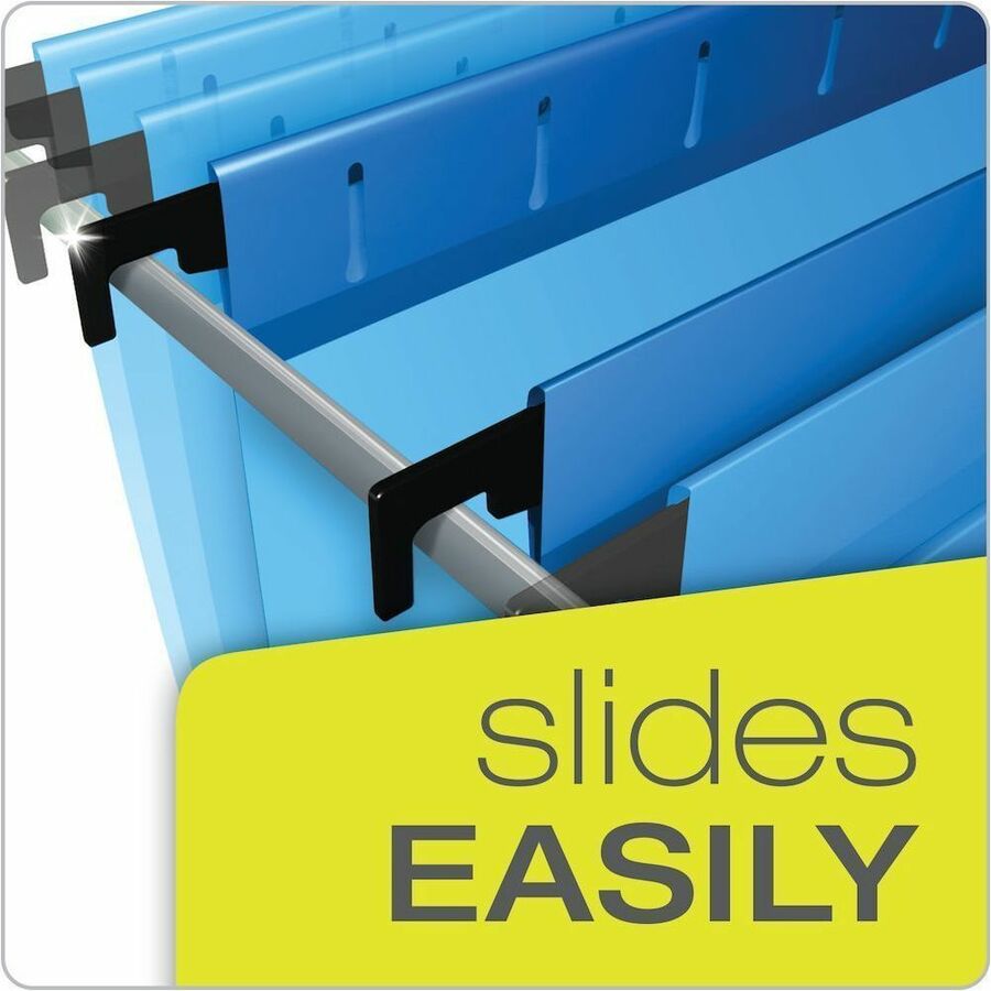Pendaflex SureHook 1/5 Tab Cut Letter Recycled Hanging Folder - 8 1/2" x 11" - 600 Sheets Capacity - 3" Expansion - 11 p