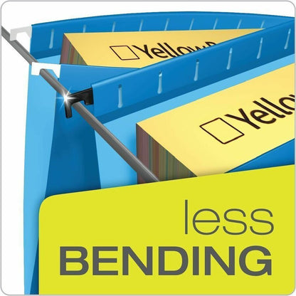 Pendaflex SureHook 1/5 Tab Cut Letter Recycled Hanging Folder - 8 1/2" x 11" - 600 Sheets Capacity - 3" Expansion - 11 p
