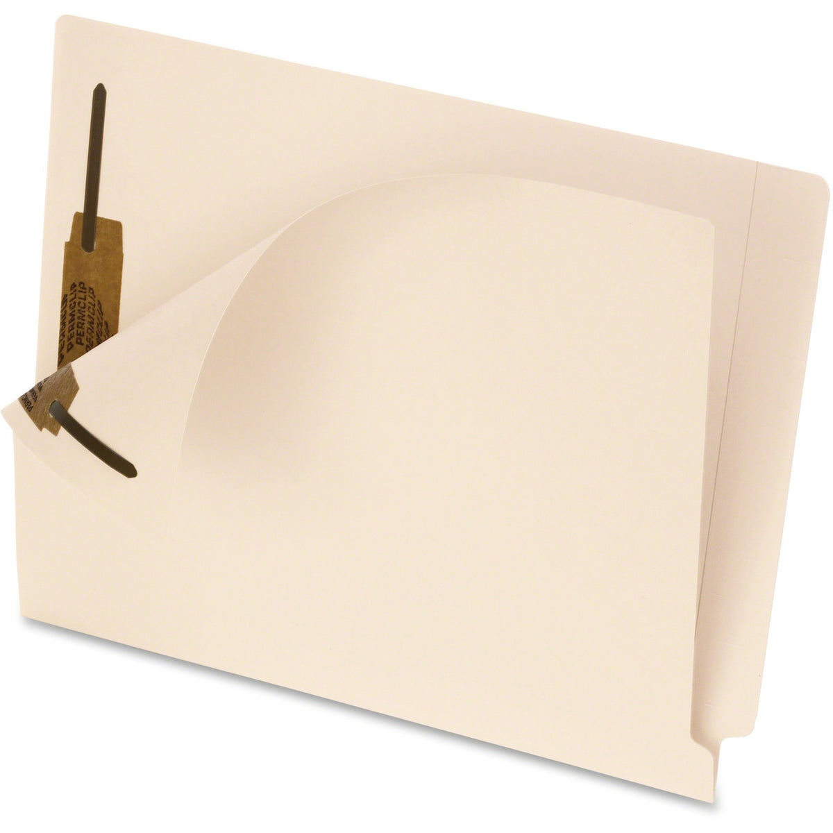 Pendaflex Letter Recycled End Tab File Folder - 8 1/2" x 11" - 2 Fastener - 2" Fastener Capacity - 11 pt. - Manila - Aci
