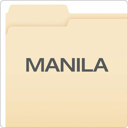 Pendaflex Essentials 1/3 Tab Cut Letter Top Tab File Folder - 8 1/2" x 11" - 3/4" Expansion - 11 pt. - 1 Plys - Manila P