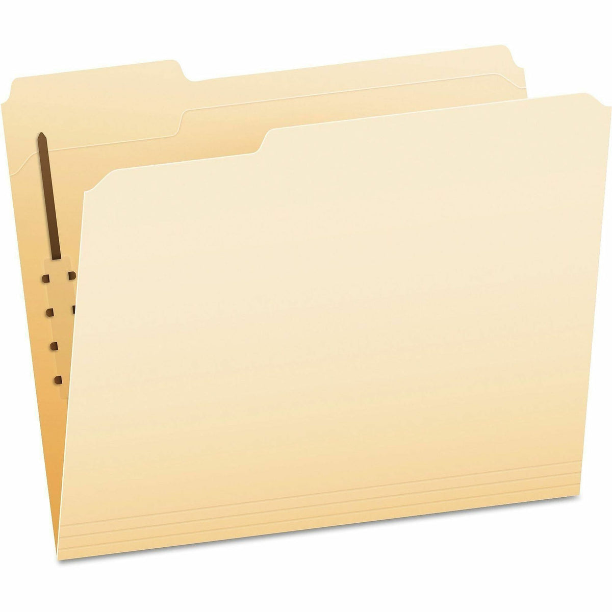 Pendaflex 1/3 Tab Cut Letter Top Tab File Folder - 8 1/2" x 11" - 1 Fastener - 2" for Folder - Top Tab Location - Assort