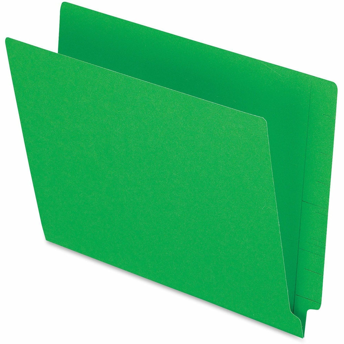 Pendaflex Letter Recycled End Tab File Folder - 8 1/2" x 11" - 3/4" Expansion - 11 pt. - 2 Plys - Green - 100 / Box