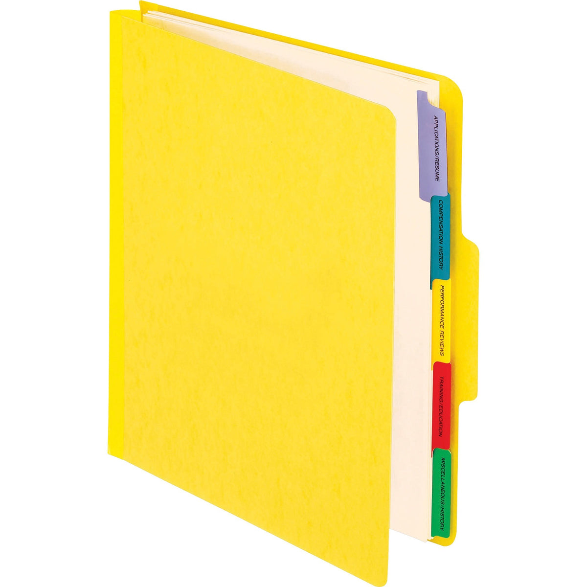 Pendaflex 1/3 Tab Cut Letter Recycled Organizer Folder - 8 1/2" x 11" - 2" Expansion - Center Tab Position - 5 Divider -